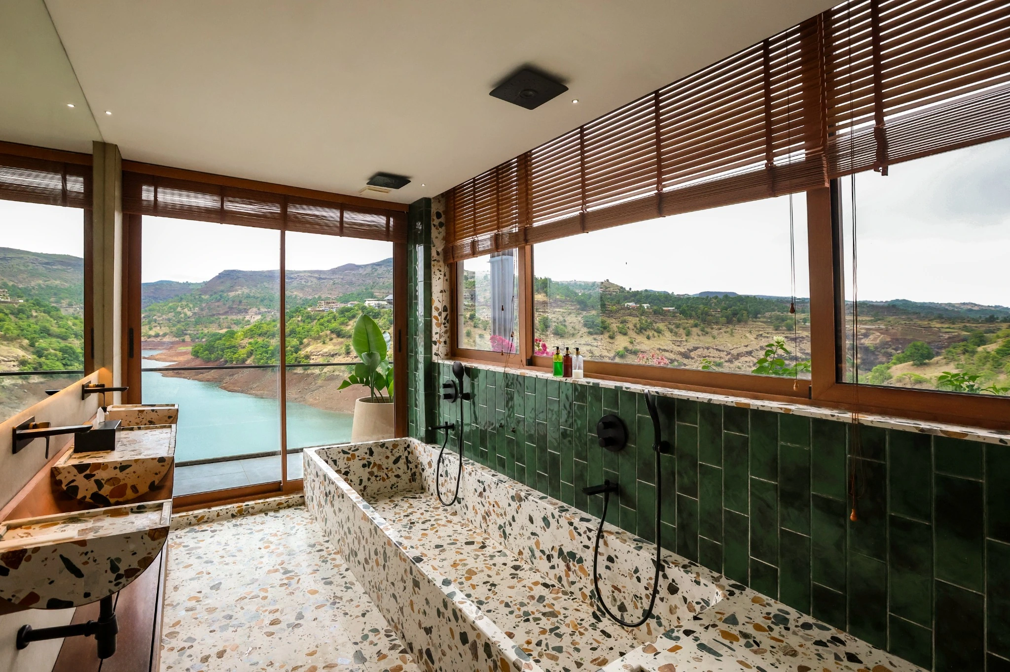 Sunset villa pool
