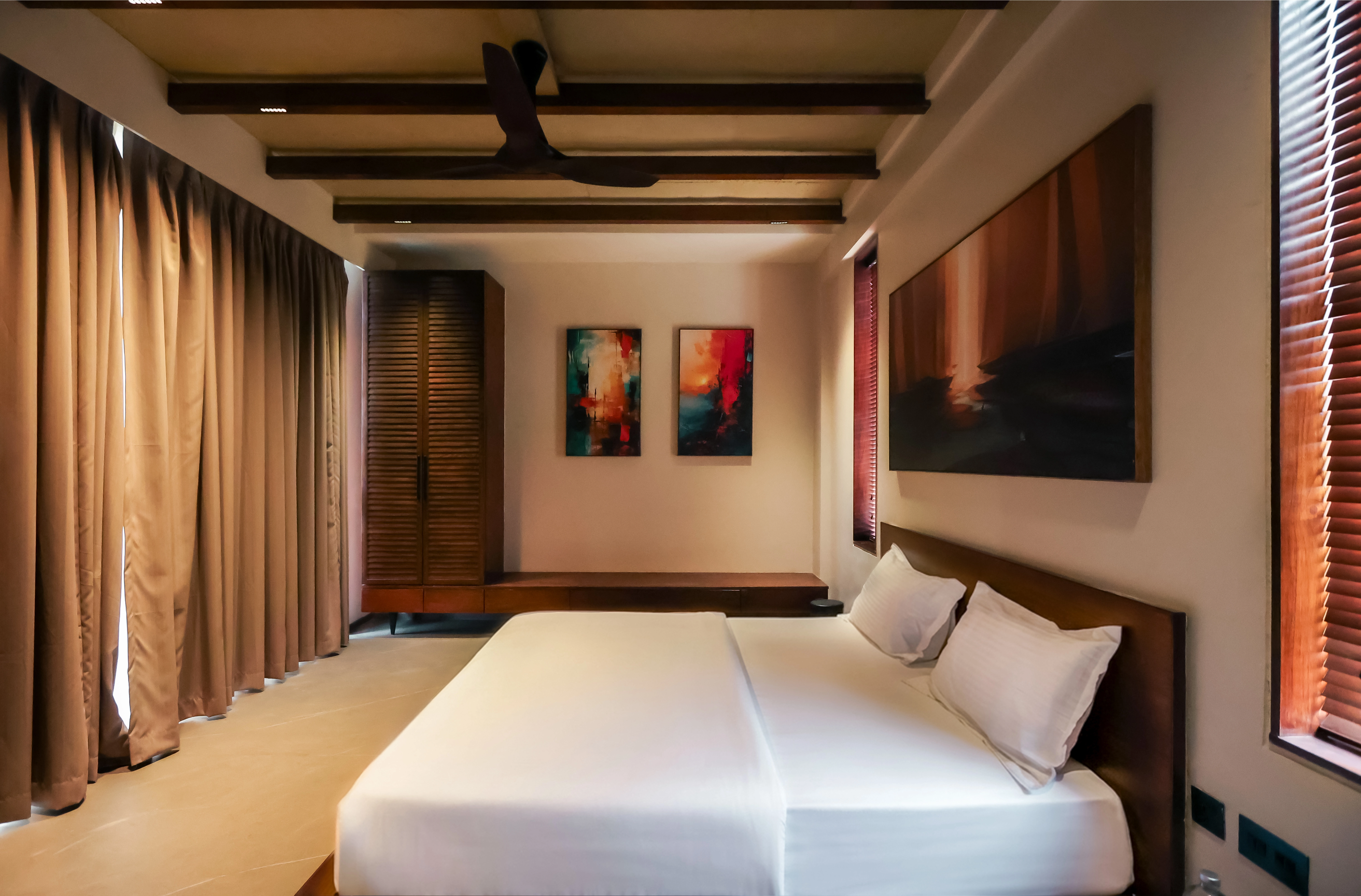 Waterfall villa interior